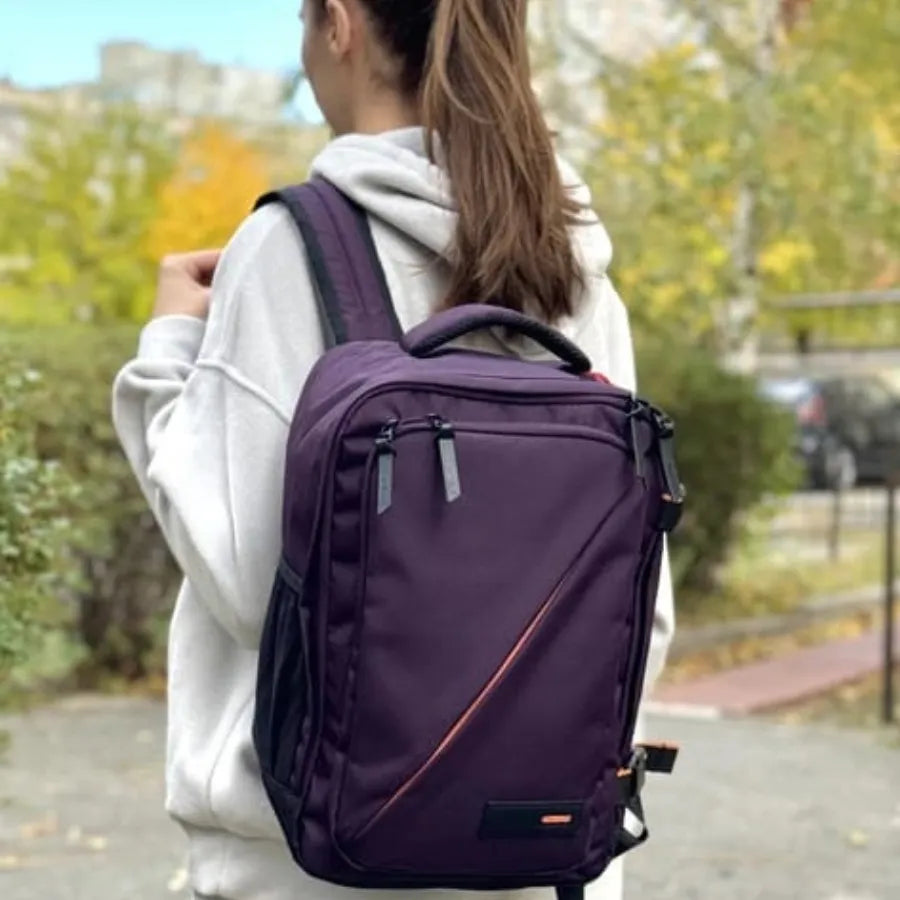 Recycled PET Backpack – 38.2L, Dark Plum