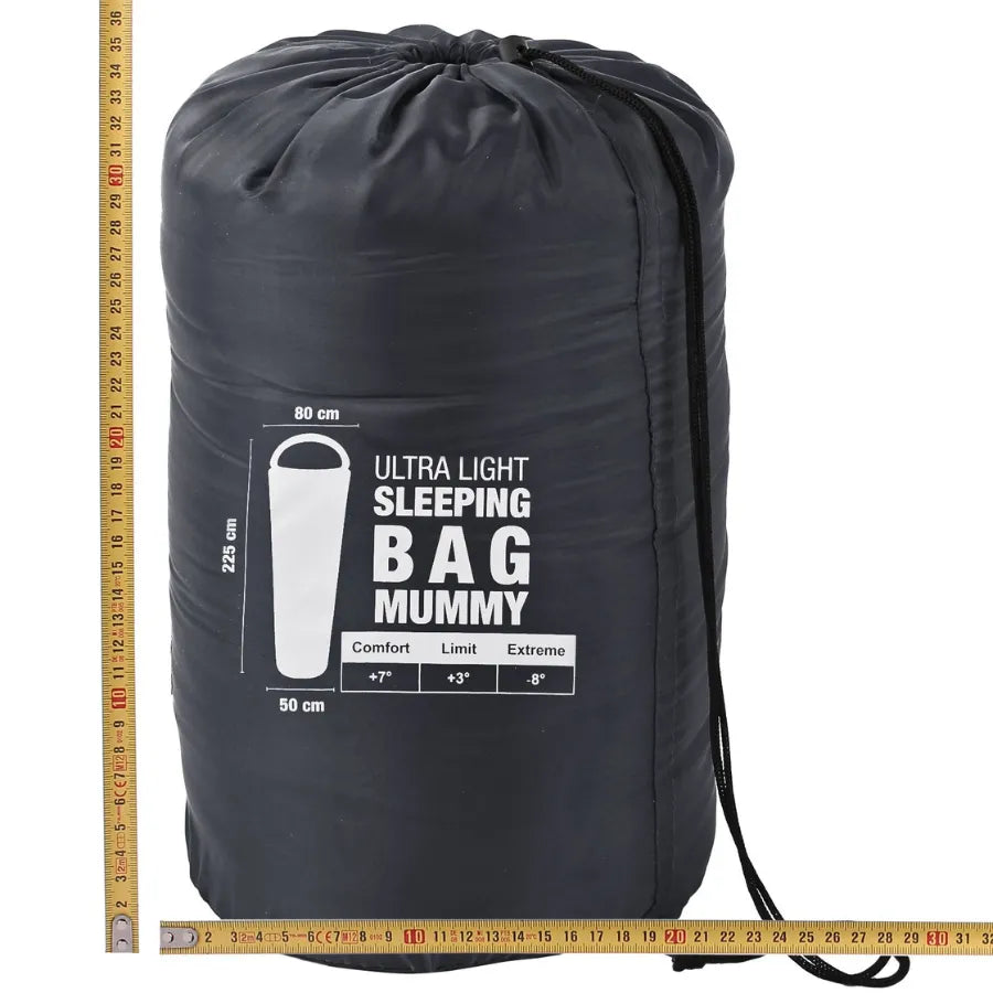 Grey Ultra Light Mummy Sleeping Bag