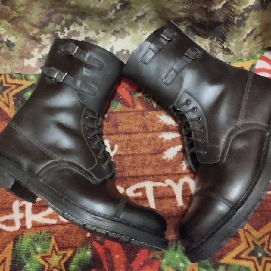 Combat leather boots Italian army vintage