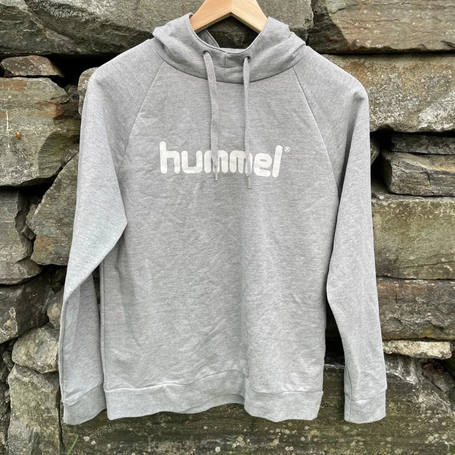 Hummel Go Cotton Logo Hoodie - Grey