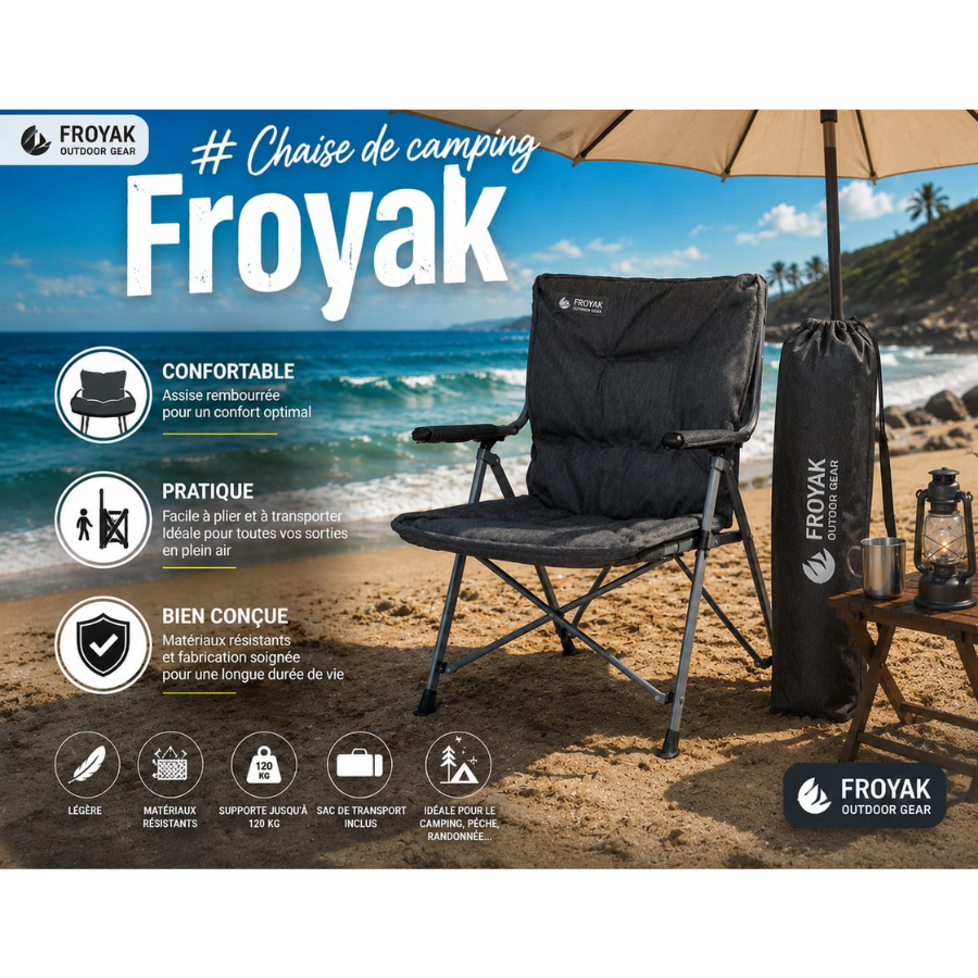Chaise de camping sport & plein air