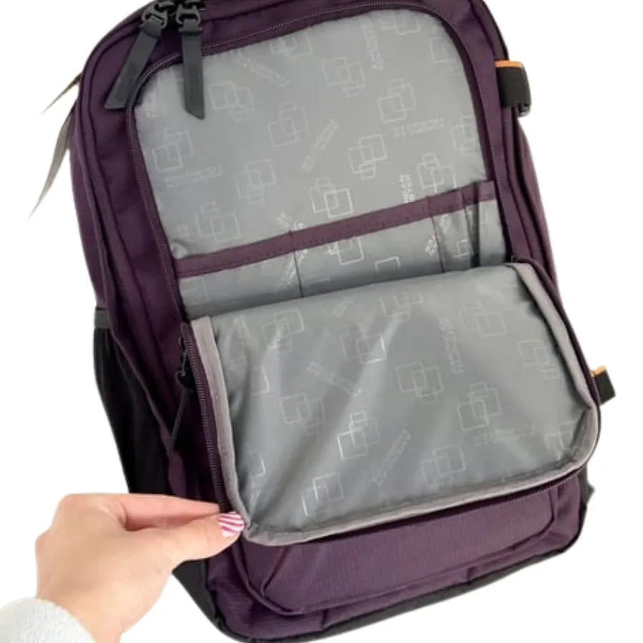 Recycled PET Backpack – 38.2L, Dark Plum