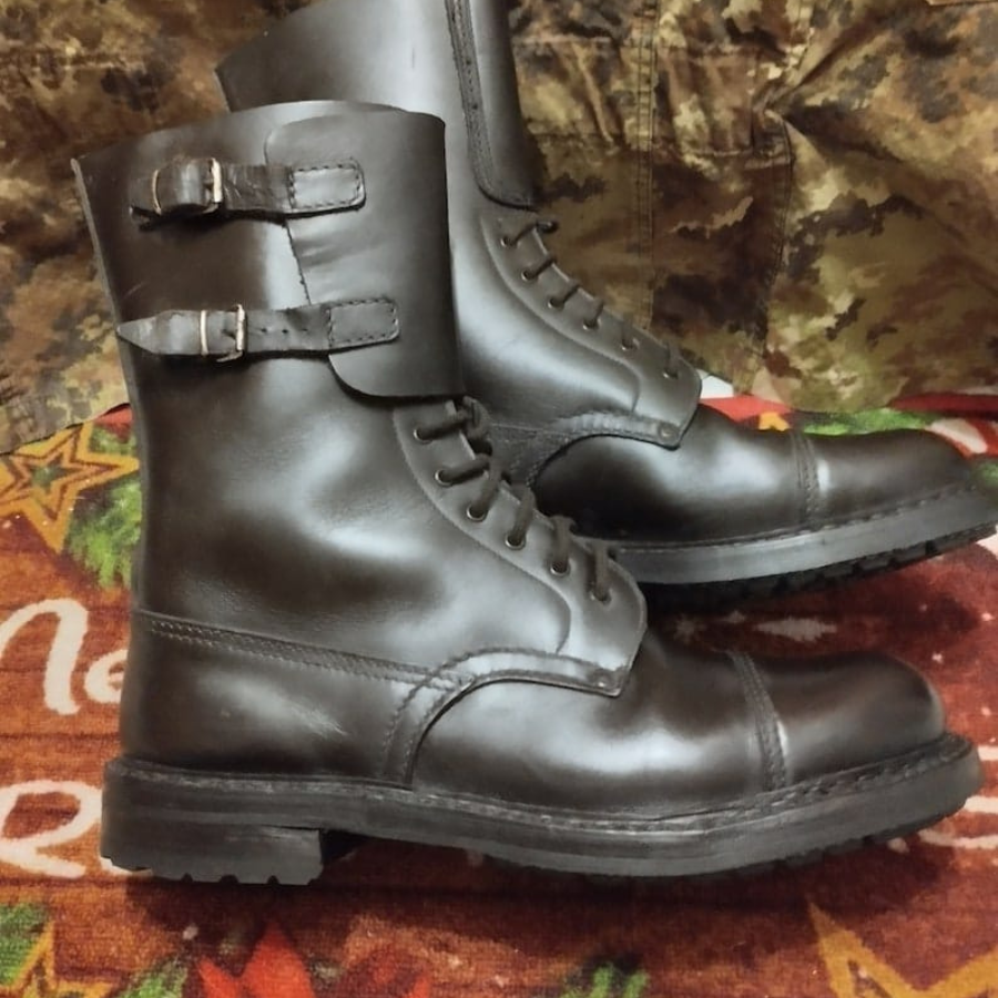 Combat leather boots Italian army vintage