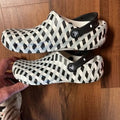 Crocs Unisex adults Plaid clogs black white