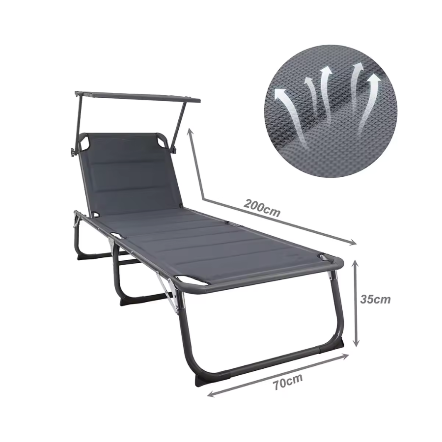 Waterproof Folding Outdoor Recliner Chair
