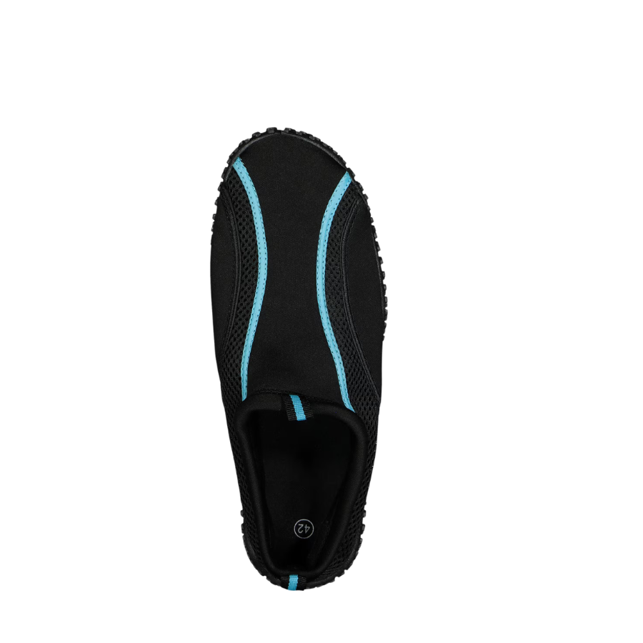 Black & Aqua Lightweight Water Shoes