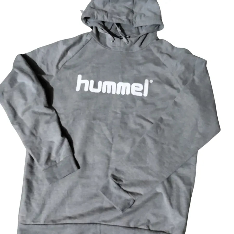Hummel Go Cotton Logo Hoodie - Grey