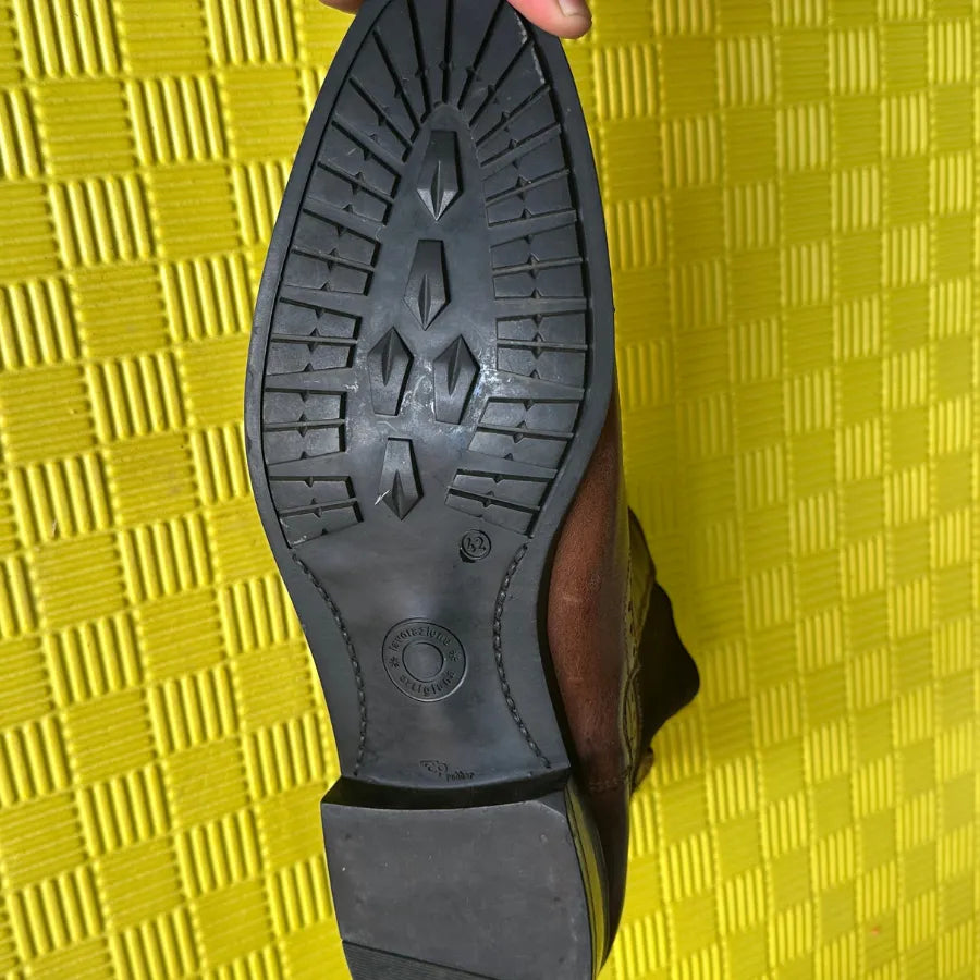 bottine Chelsea en cuir marron clair