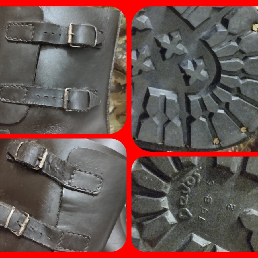 Combat leather boots Italian army vintage