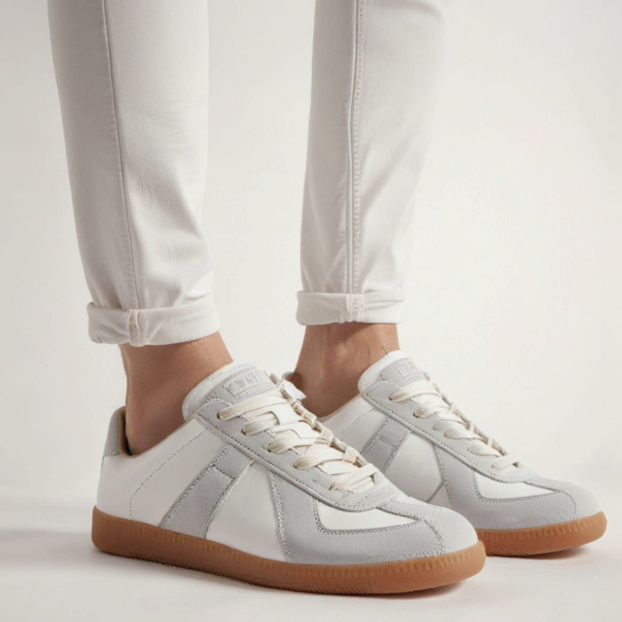 German Bundeswehr Retro White Sneakers