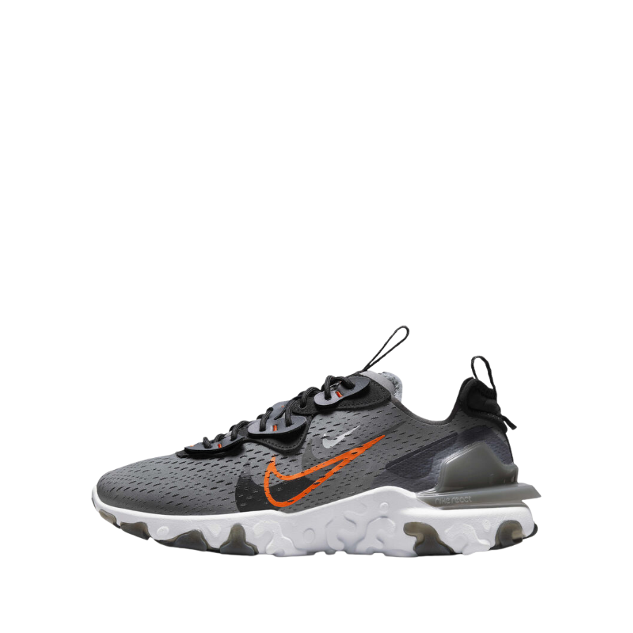 Nike React Vision stacked swoosh trainers
