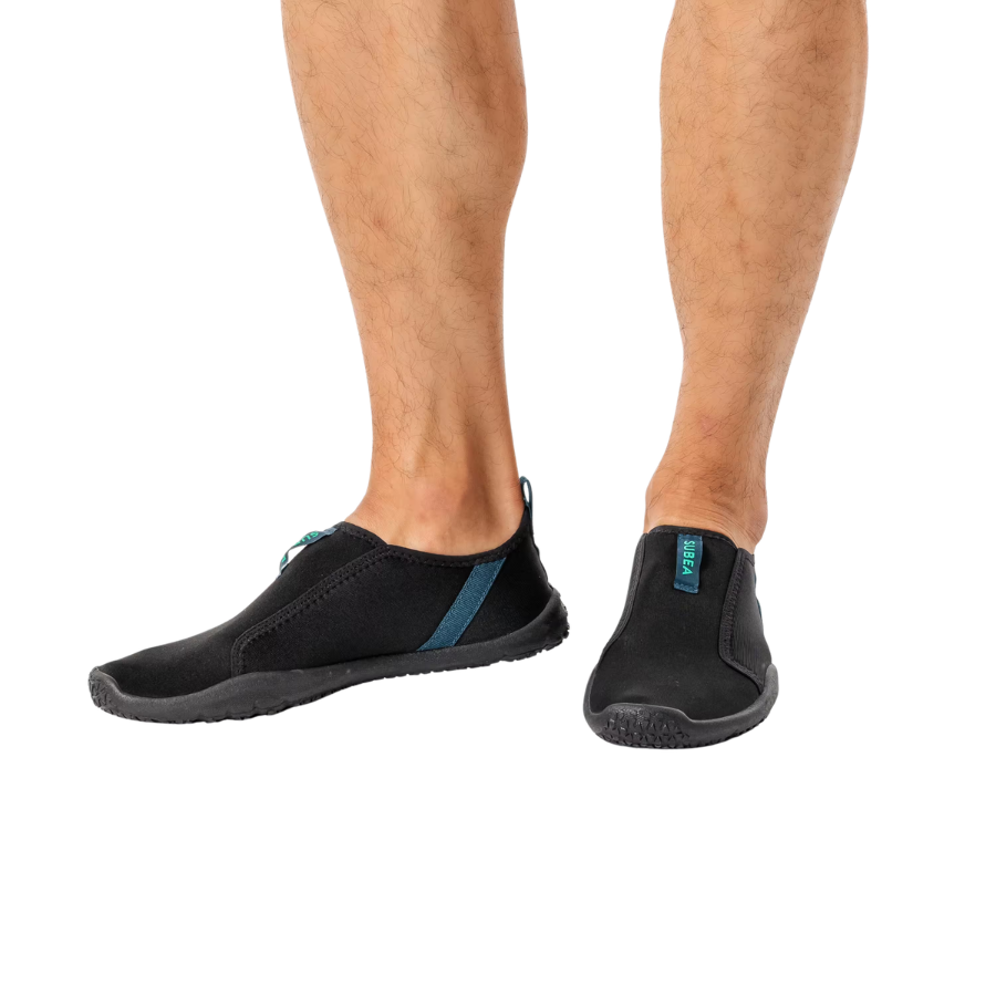 Black & Aqua Lightweight Water Shoes