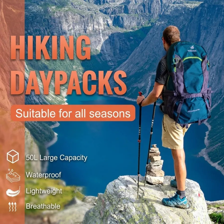 WATERPROOF ADVENTURE 50/60L HIKING BACKPACK