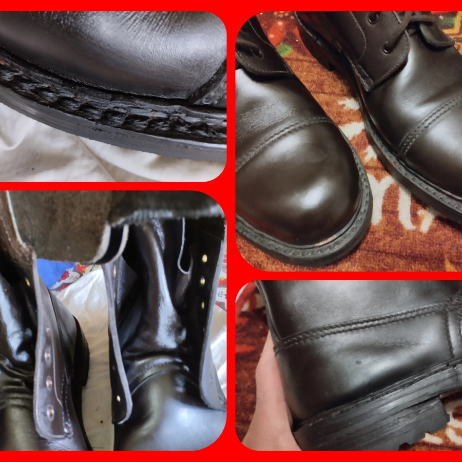Combat leather boots Italian army vintage
