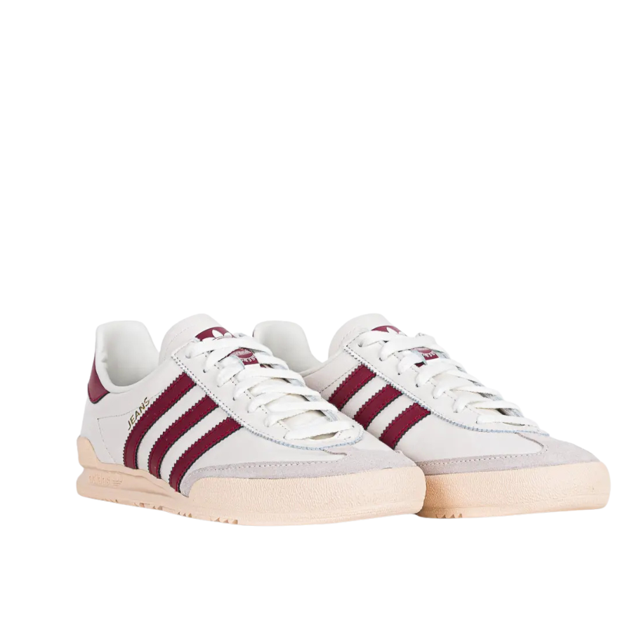 adidas Jeans Chalk Blanc Collegiate Bordeaux